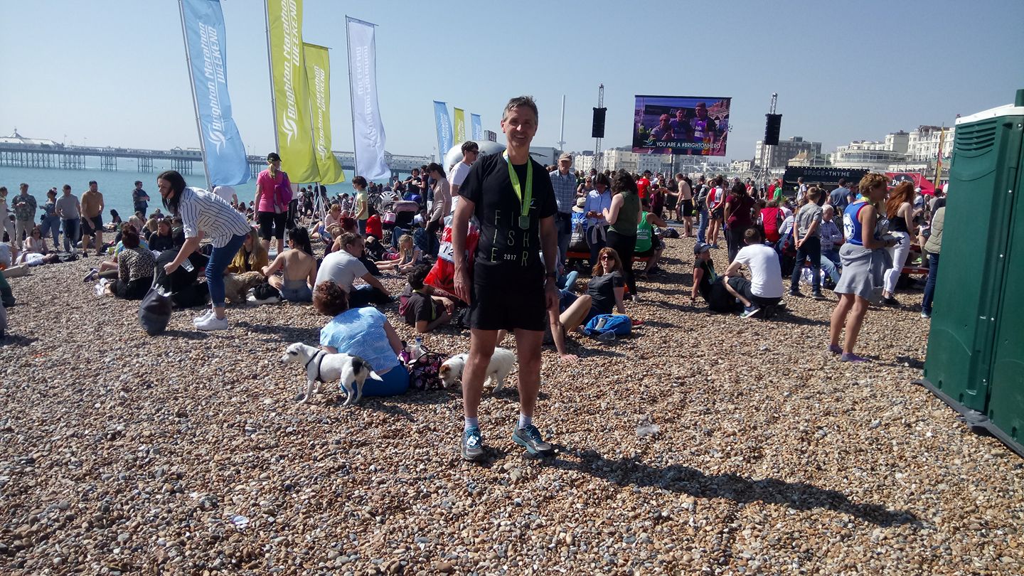 Martin Coleman at the Brighton Marathon