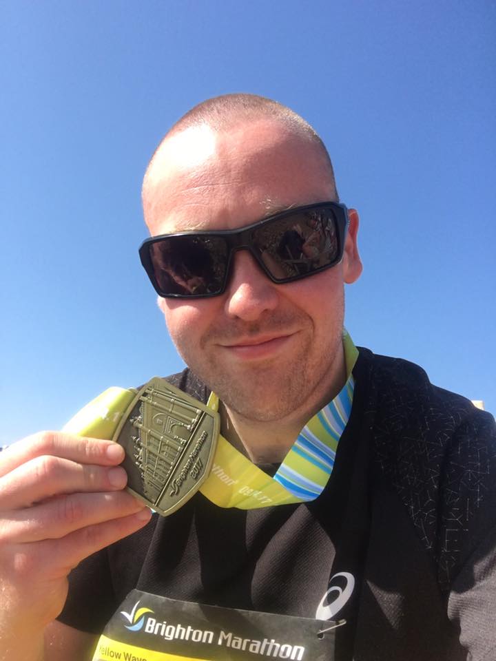Tom Brunt at the Brighton Marathon