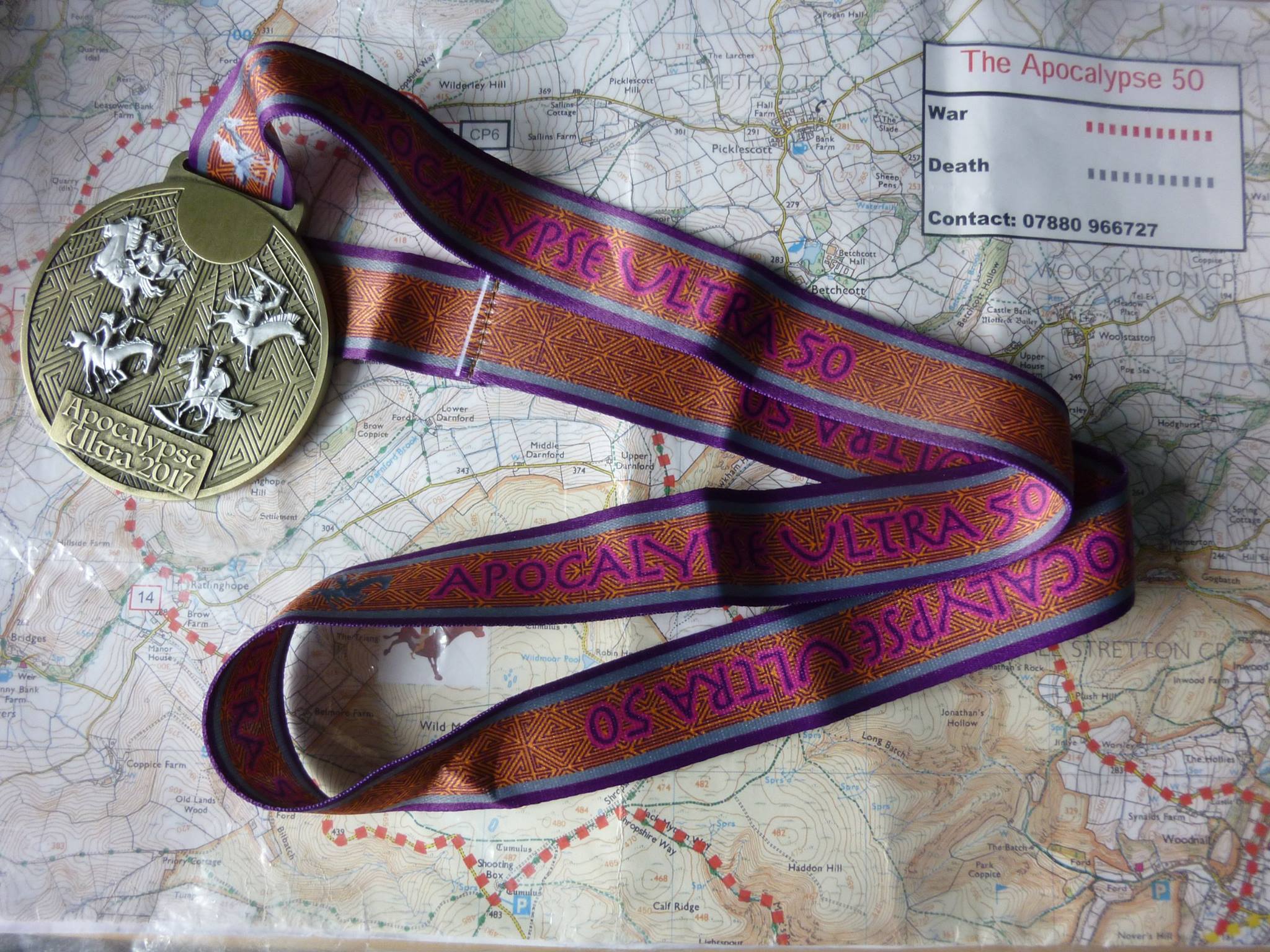 Apocalypse 50 Medal and Map