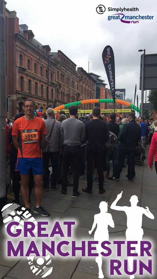 John Pemberton at the Simplyhealth Manchester 10k