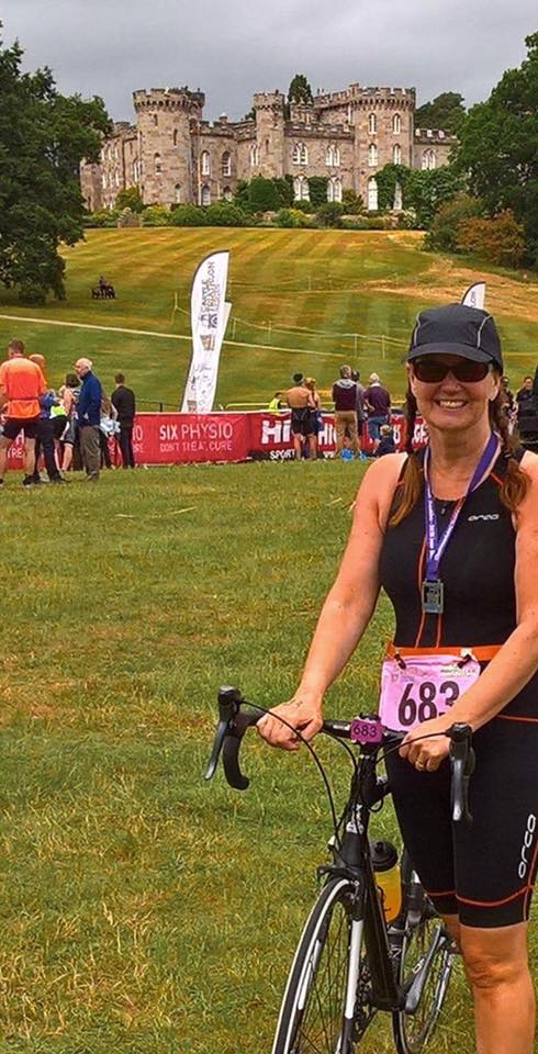 Tracey Surridge at the Cholmondeley Triathlon